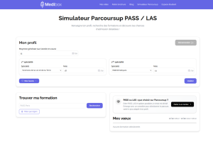 simulateur parcoursup medibox pour déterminer ses chances d'admission en PASS/LAS