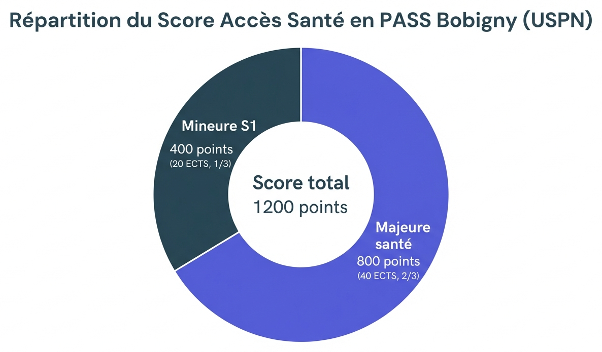 Répartition du Score Accès Santé en PASS Bobigny (USPN).